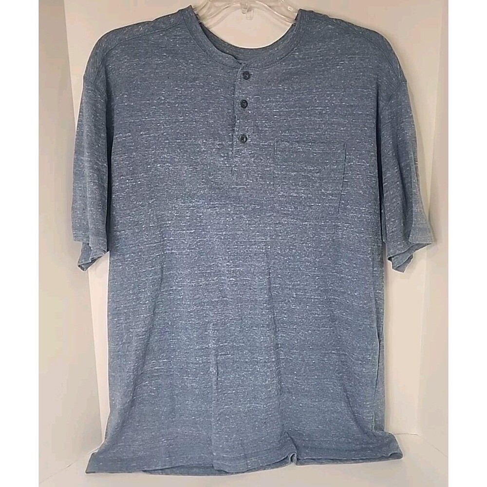 Mens Henley Red Head Xl Blue